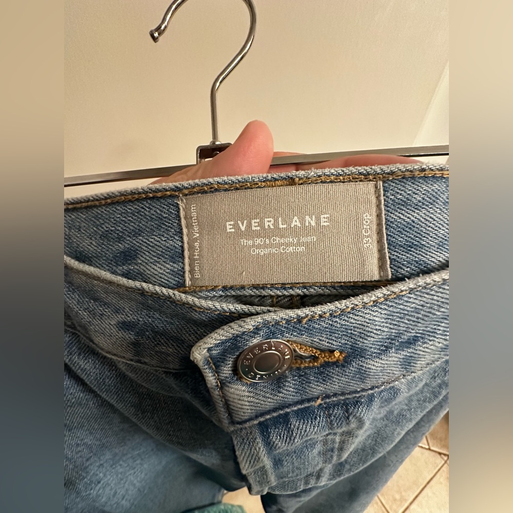 Everlane The 90s cheeky Jean in clear water size 33 - Picture 4 of 4